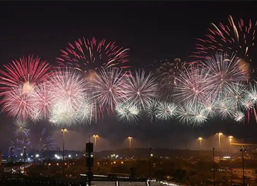 南充焰火晚会
